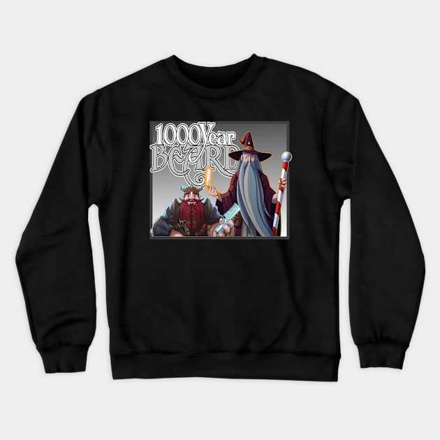 1000YB Dwarf and Wizard Crewneck Sweatshirt by DD O'Brien